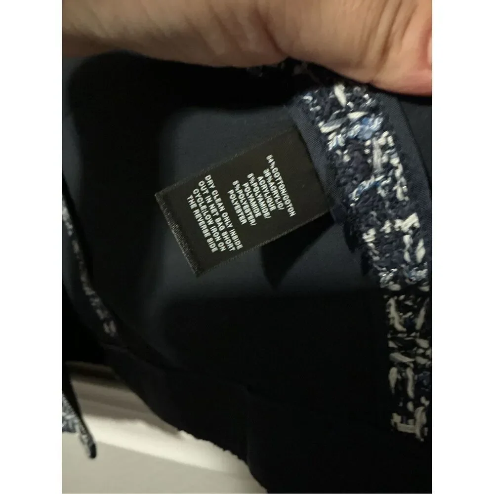 Lafayette148 New York Plaid Tweed Blazer Jacket